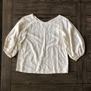 NWT LOFT | Striped Balloon Sleeve Blouse